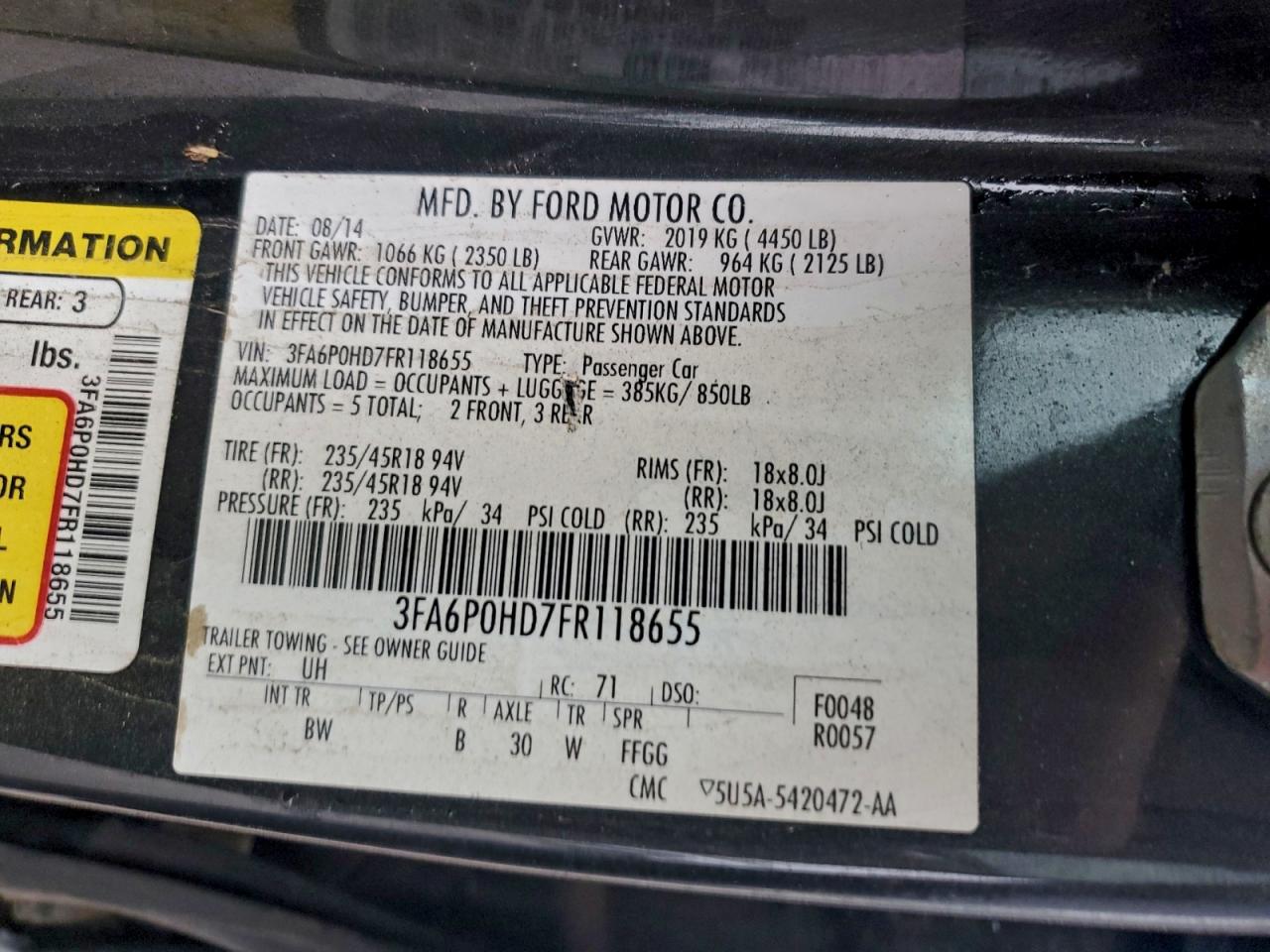 Ford Fusion Se Image 7