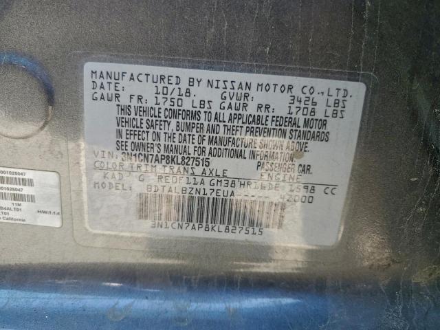 Nissan Versa S Image 8